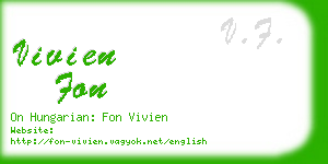 vivien fon business card